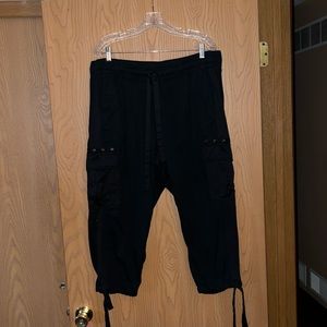 Lane Bryant black cargo capri pants. Size 18 - 20W